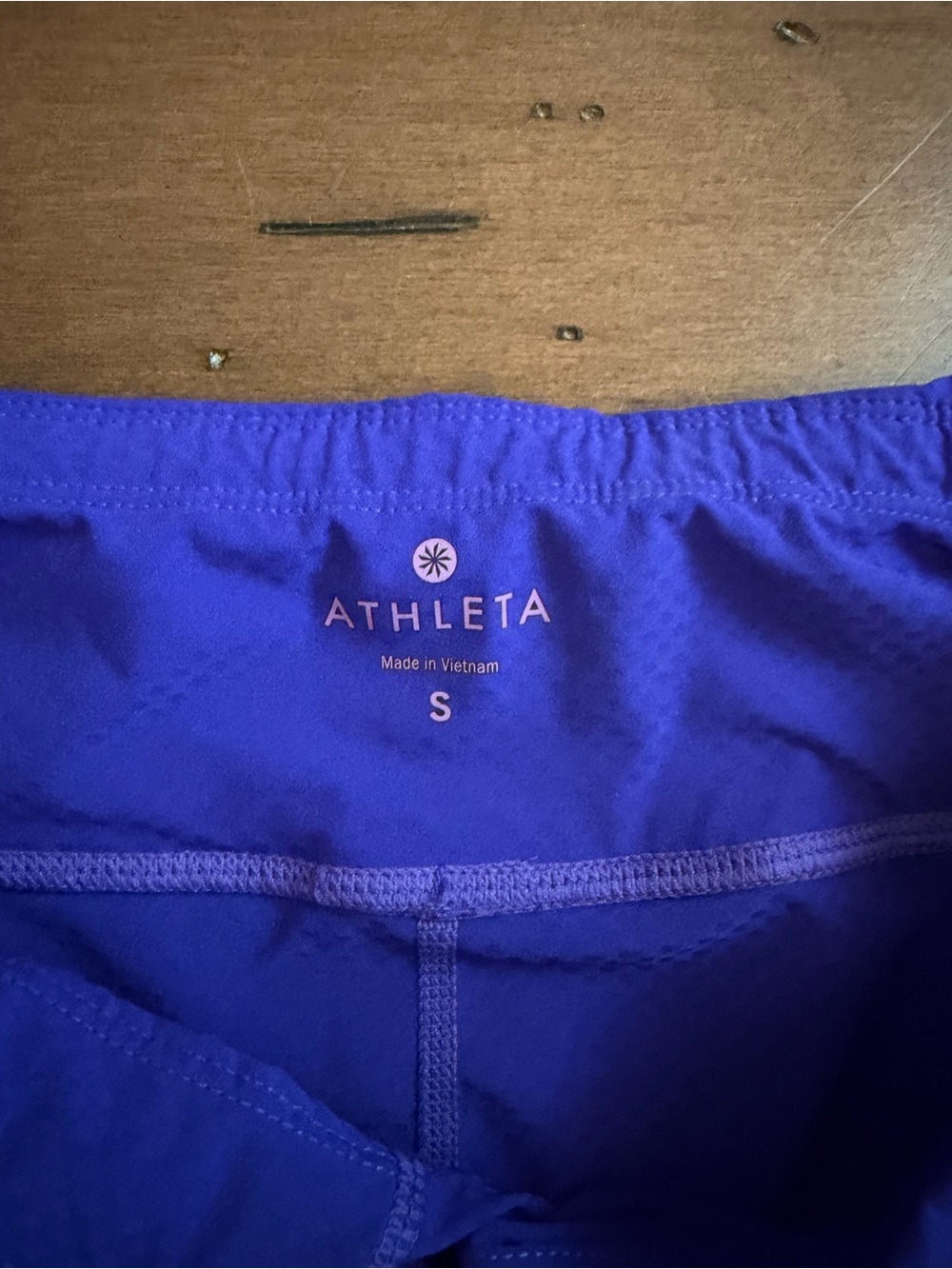 Athleta Dobby be Free Capri Leggings Purple Sapphire size small - Picture 4 of 5